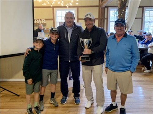 Walk With Us golf tournament awards at the clubhouse